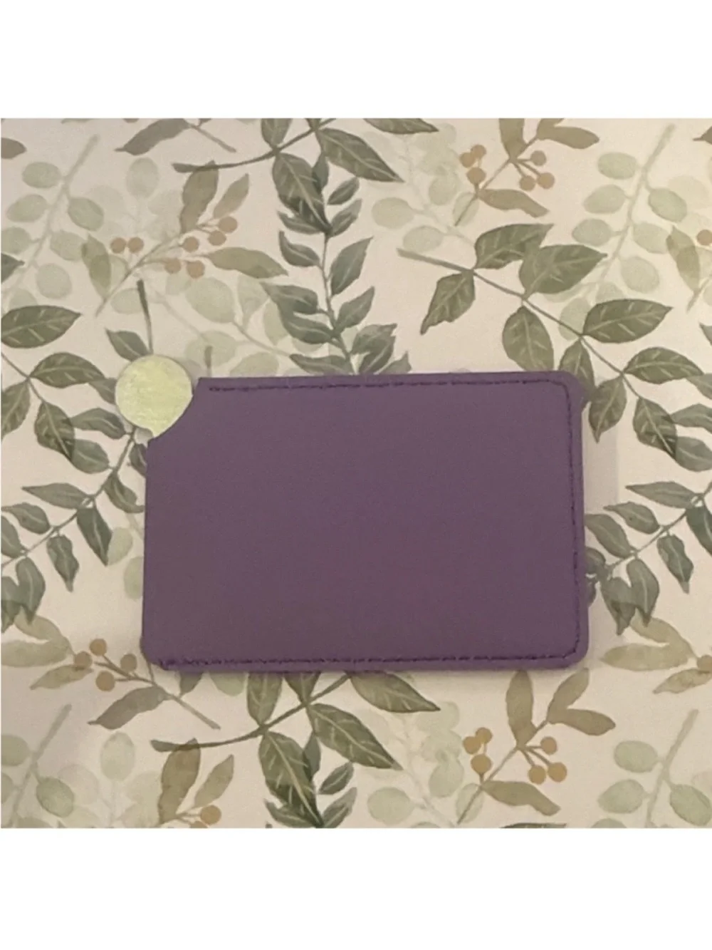 COACH Lavender Purple Leather mirror Sleeve holder